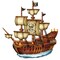 Party Central Club Pack of 12 Black and Brown Jointed Nautical Pirate Ship Party Decors 31"